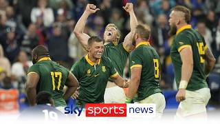 South Africa to face England in Rugby World Cup semifinals after beating France [upl. by Tletski]