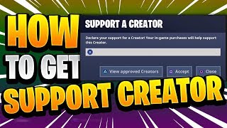 How To Get A ‘SUPPORT A CREATOR’ Code For FREE In Fortnite Easy Method 2019 Fortnite [upl. by Aniled740]