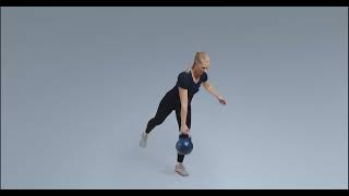 How To One Leg Kettlebell Deadlift [upl. by Odraccir]