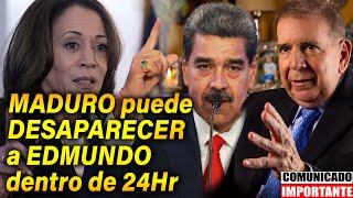 🚨KAMALA HARRIS manda ULTIMÁTUM a MADURO si TOCA a EDMUNDO [upl. by Asfah]