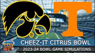 CheezIt Citrus Bowl 2024  Iowa vs Tennessee  Full Game Highlights NCAA 14 Sim [upl. by Konrad]