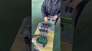 Manual and automatic crane wireless remote control has no delay hydraulic operating lever applicable [upl. by Hirschfeld]