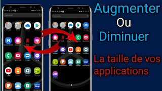 Comment Augmenter ou Diminuer la taille de vos applications [upl. by Milda]