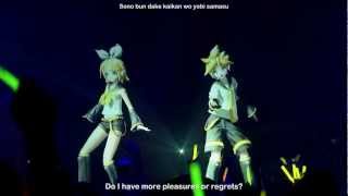 Len And Rin Kagamine  Purple Butterfly on your Right Shoulder  Project DIVA Live  eng subs [upl. by Abert588]