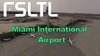 Miami International Airport Live Traffic  Microsoft Flight Simulator 2020  FSLTL [upl. by Albright]