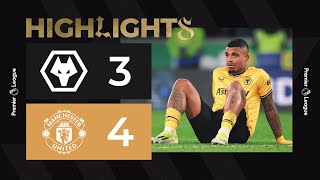 Heartbreaking defeat  Wolves 34 Man United  Highlights [upl. by Alakcim774]