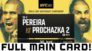 Predictions amp Breakdown UFC 303 Pereira vs Prochazka 2 Full Main Card [upl. by Ivana257]