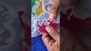 Resin Art Keychain making zodiac sign [upl. by Sloane]