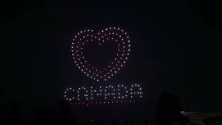 Drones Show Chilliwack Canada Day 2024 [upl. by Ahtilat]