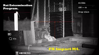 Rat extermination program  FX Impact  HikMicro Alpex 4K [upl. by Ailak]