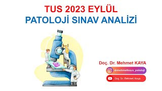 TUS 2023 Eylül Patoloji Sınav Analizi [upl. by Llennehc]