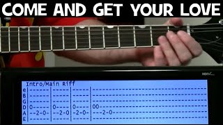 Come And Get Your Love Guitar Tab amp Guitar Chords with Guitar Lesson by Redbone [upl. by Akehsyt372]