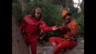 Star Trek The Next Generation WORF smashes Lute guitar s04e20 Qpid HD [upl. by Tann]