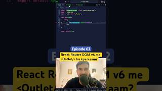 React Router v6 and Outlet  Part 3 👍🏼 reactjs [upl. by Fancy]