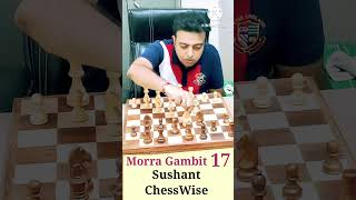 Morra Gambit  17 shorts chessshorts morragambit [upl. by Neumeyer]