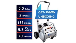 California Air Tools 5020W UltraQuiet Rugged Air Compressor  Unboxing and Setup Instructions [upl. by Lina358]