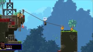 Broforce Rope jump 2nd Covert Mission [upl. by Apple]