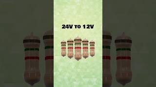 Easy Voltage Reduction 24V to 12V with Resistors [upl. by Nirad739]