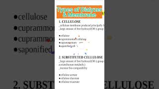 Types of Dialyzer  Types of Dialyzer Membrane [upl. by Nalad]