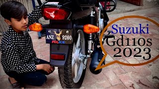 Suzuki GD110s new 2023 model gd110 2023  new model Suzuki gd 110  Rizwan vlogs Suzuki 110 bike [upl. by Foulk]