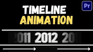 Scrolling Timeline Animation in Premiere Pro [upl. by Nylac551]