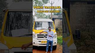 Force traveller mileage testing 💥🚀🚀automobile milagetest force [upl. by Ahsit569]