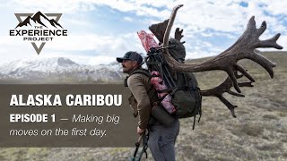 HUNT Episode 1 — Justins Big Caribou Bull in Alaska — The Experience Project [upl. by Anema]