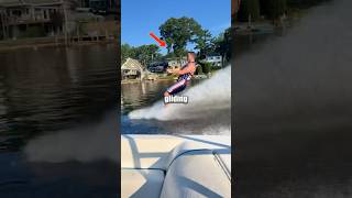 Waterski Surfing Barefooted Smoothest Move jlacs1 [upl. by Yraht]