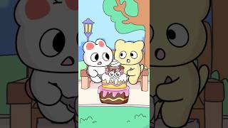 Cake secret trick Animation Meme funny shorts [upl. by Browning]