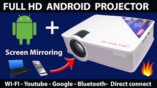 ANDROID PROJECTOR Cheapest WiFi Android Projector 2018 [upl. by Leba920]