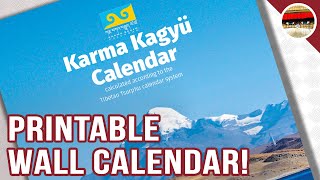 The printable 2022 wall calendar from Karma Kagyu Calendar is now available [upl. by Reinold]