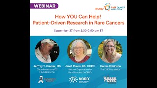 How YOU Can Help PatientDriven Research in Rare Cancers Webinar [upl. by Gwenn]