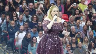 ADELE with HELLO  here last live performance in 2017  WEMBLEY LONDON  HD VIDEO [upl. by Del]