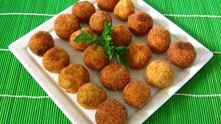 Polpette di patata e salmone  Soft Salmon and Potato Meatballs [upl. by Yewed]