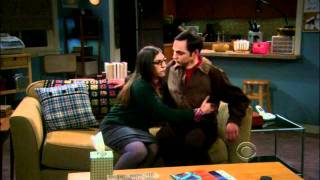 Sheldon And Amy Cuddle  The Big Bang Theory [upl. by Ahsatsan]