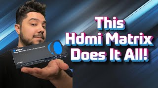 The best hdmi 21 switch amp splitter  Orei Hdmi 21 Matrix Review [upl. by Ajuna]