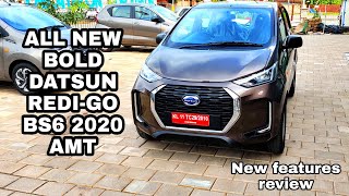 datsun datsunindia Datsun Redi Go AMT Automatic BS6 2020 walk around review [upl. by Nwahsaj]