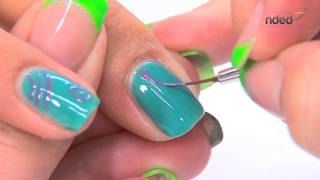 Nail Art Décor été avec Vernis Semi Permanent pour Ongles  rbnailsde [upl. by Barnie]