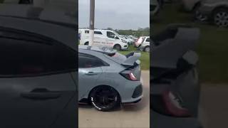 Honda Civic FK8 Type R Flyby Turbo Whistles BOV Sound BEST SOUNDING FK8 [upl. by Anerroc]