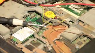 Laptop chip repair procedure [upl. by Olecram]