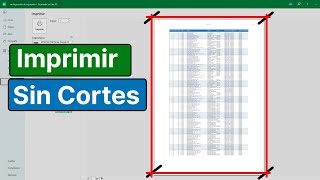 Como IMPRIMIR CORRECTAMENTE en Excel 🖨️ Sin que se CORTE y CONVERTIR a PDF [upl. by Ecirtnom]