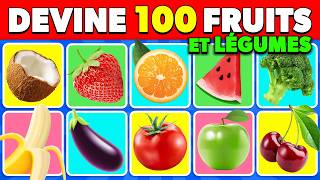 Devine 100 FRUITS et LÉGUMES en 3 secondes 🥝🍅🍒  FACILE à IMPOSSIBLE [upl. by Guria]