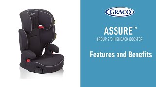 Graco Assure™ the high back booster with optimum safety and comfort [upl. by Anoiek]