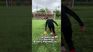 The secret to saving every Penalty 🧤⚽️ goalie goalkeeper goalkeepertraining football [upl. by Ellene]