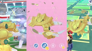 New ✨SHINY✨ Mega Steelix Evolution Shiny Mega Steelix Raid in Pokémon Go [upl. by Barstow85]