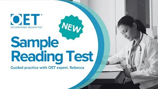 OET Reading Sample Test 4  Guided Practice [upl. by Ihsir]