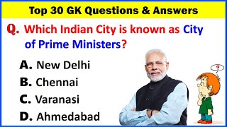 Top 30 INDIA Gk Question and Answer  Gk Questions and Answers  Gk Quiz  Gk Question GK GS GK25 [upl. by Yttak]