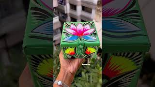 Rikshaw Painted Jewellery box।।handpaint art handpaint box love [upl. by Ynafets]