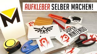 Aufkleber selber machen Tutorial [upl. by Adelia947]