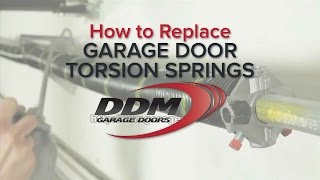 How To Replace Garage Door Torsion Springs [upl. by Mauldon]